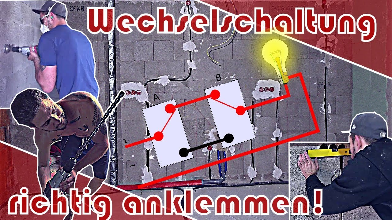 Wechselschaltung anklemmen