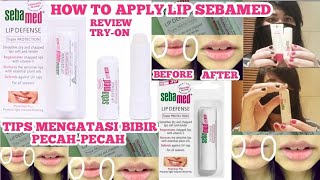 REVIEW HOW TO APPLY LIP BALM SEBAMED || TIPS LIPSTIK SEBAMED MASKER BIBIR UNTUK BIBIR PECAH-PECAH