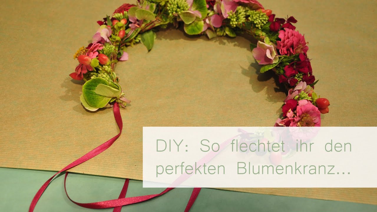 DIY: Blumenkranz flechten