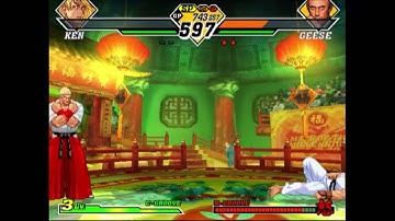 Capcom Vs SNK 2: Geese got a little handsy