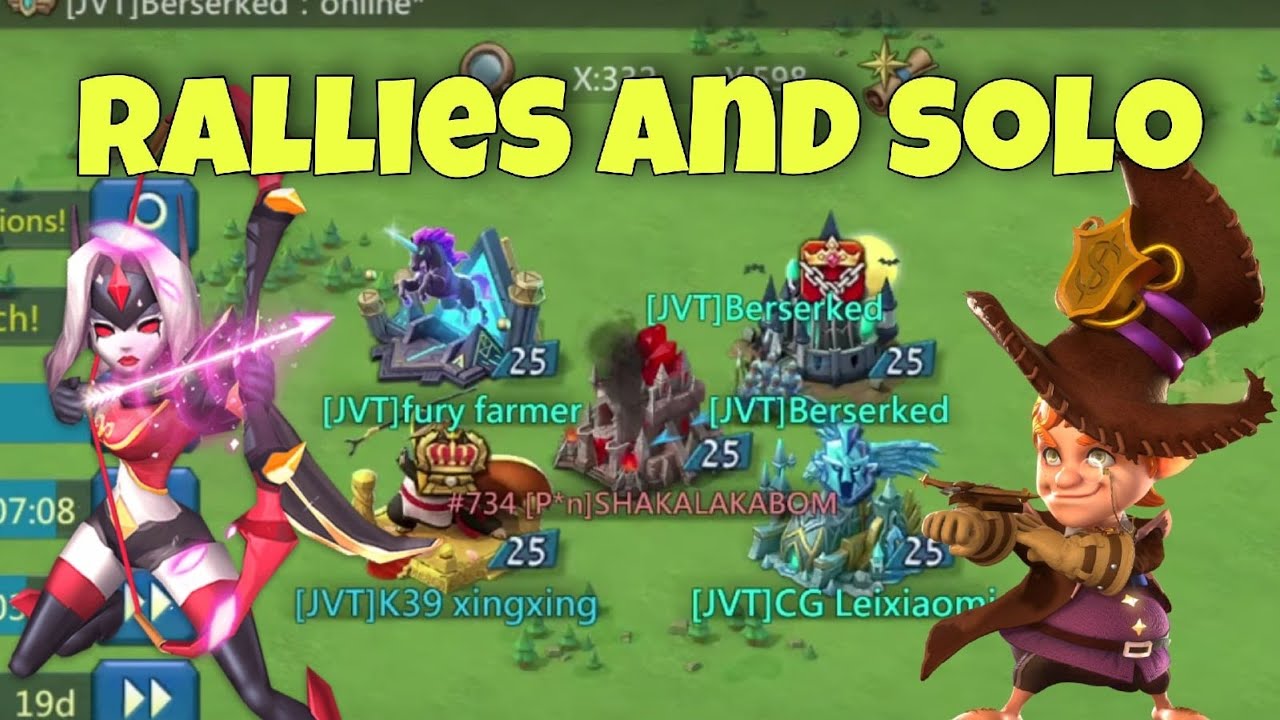 Lords Mobile - Rallies and SOLO on KVK. Crazy reports. Big targets with ...