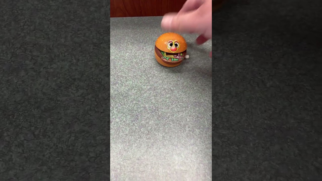 Vintage Hamburger Wind Up Toy