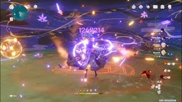 Raiden Shogun 1.26 Million Burst Damage vs Openworld Perpetual Mechanical Array