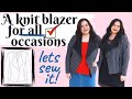 YOU CAN SEW THIS STYLISH KNIT BLAZER TOO. Metra Blazer (Love Notions). Extra special touches & more.