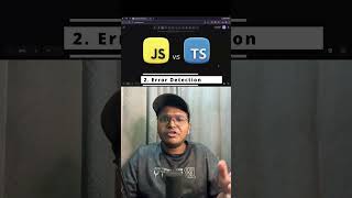 JavaScript vs TypeScript ⚡ | What's the Difference #Shorts #coding #nodejs #programming