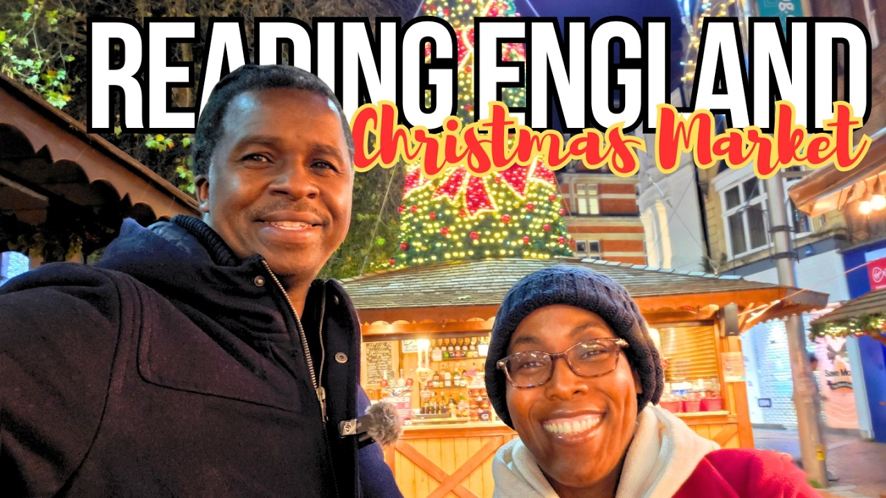 Ночная экскурсия по рождественской ярмарке в Рединге | Уютный вечер в Англии с Маком и Блэром