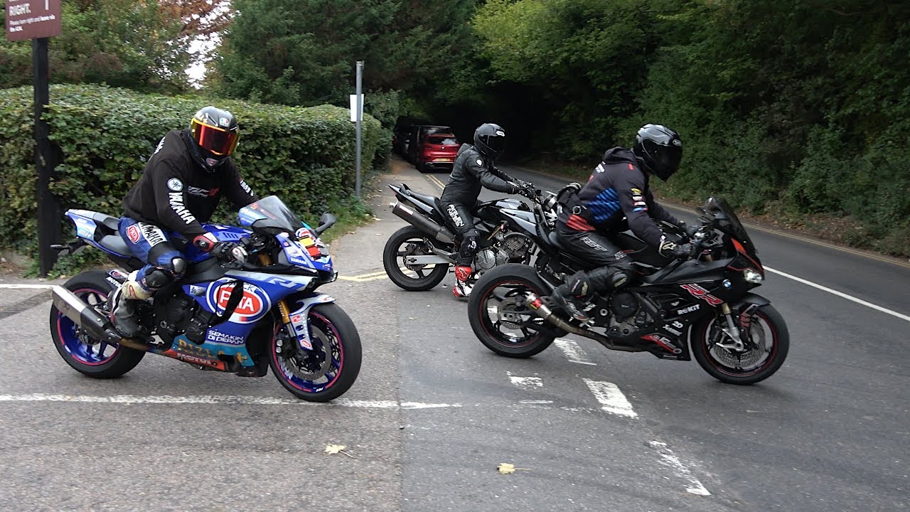 SUPERBIKES in London 2025.Yamaha R1,BMW S1000RR