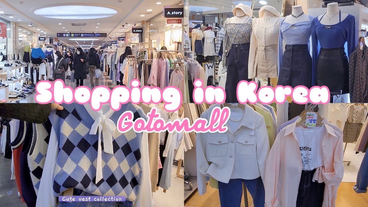 shopping in korea vlog 🇰🇷 spring fashion haul 💖 Gotomall underground ...