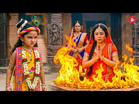 मैया की अग्नि परीक्षा देखकर बाल कान्हा का फूटा भयंकर क्रोध ! | यशोमती मईया के नंदलाला | Krishan