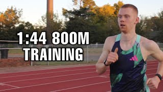 800M TRAINING 1:44 RUNNER BEN PATTISON