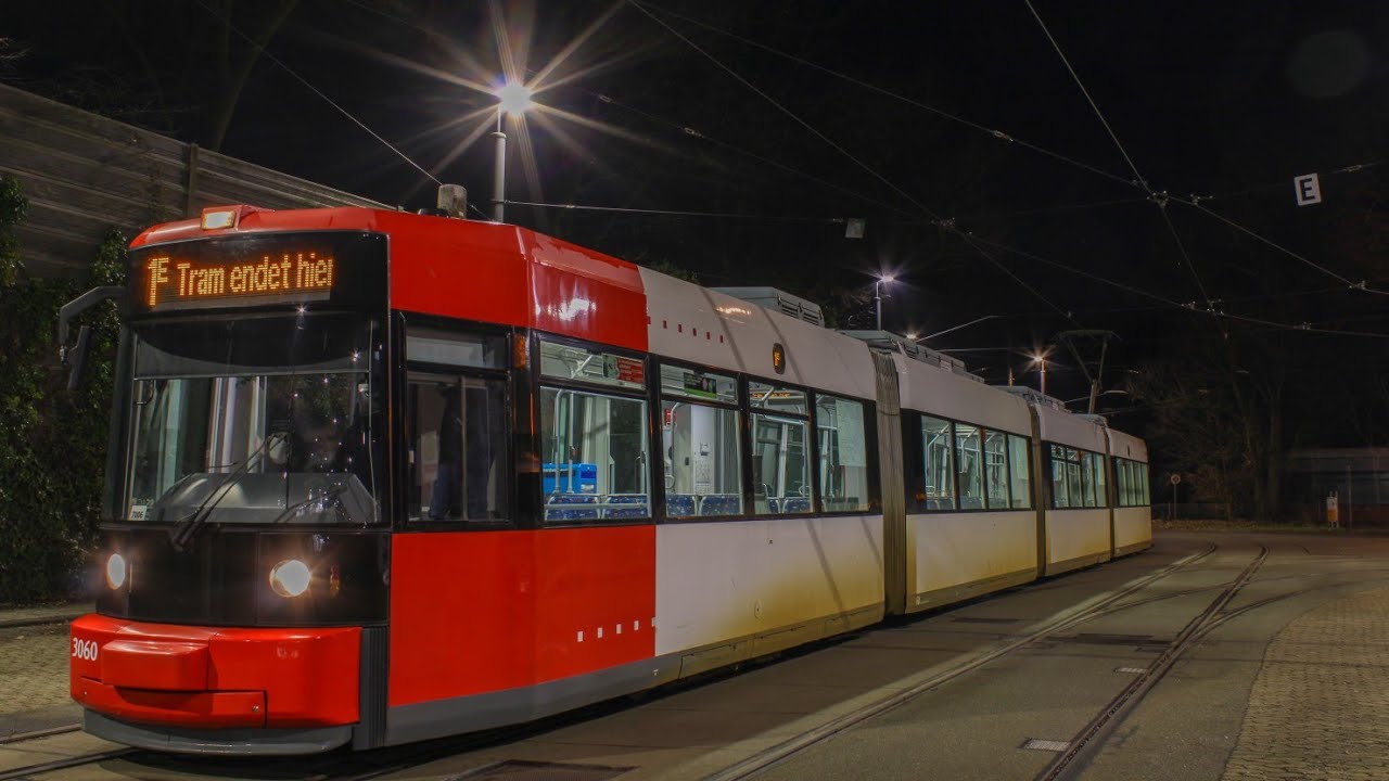 Straßenbahn Mitfahrt im Tw3060 auf der 3E von Obernstr. bis Eduard-Schopf-Allee