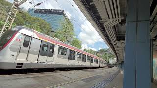 【泡菜車】東鐵線 R train D022/D024 大學站 南/下行 進站
