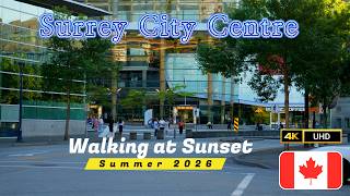 Walking in Surrey City Centre Canada 