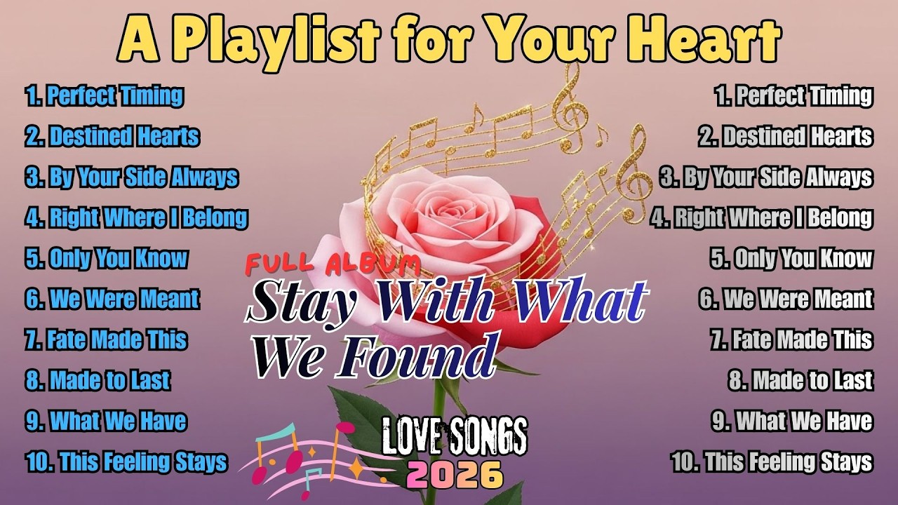 Full Album: Stay With What We Found | Soft Love Songs | Romantic Playlist 2026| Love Songs