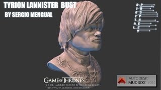 Celebrity Tyrion Lannister Bust Making Off Mudbox 2014 Wealth