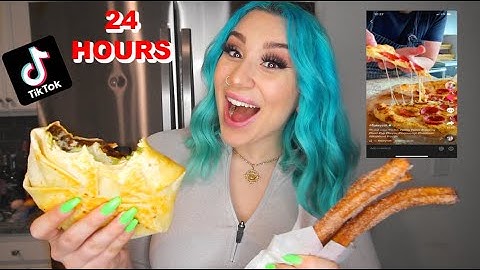 LETTING MY "For You" PAGE DECIDE WHAT I EAT for 24 HOURS