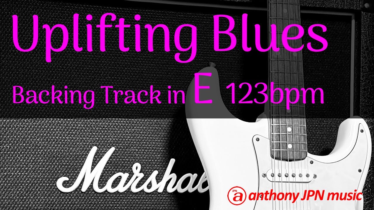 Uplifting Blues Backing Track in E (123bpm)