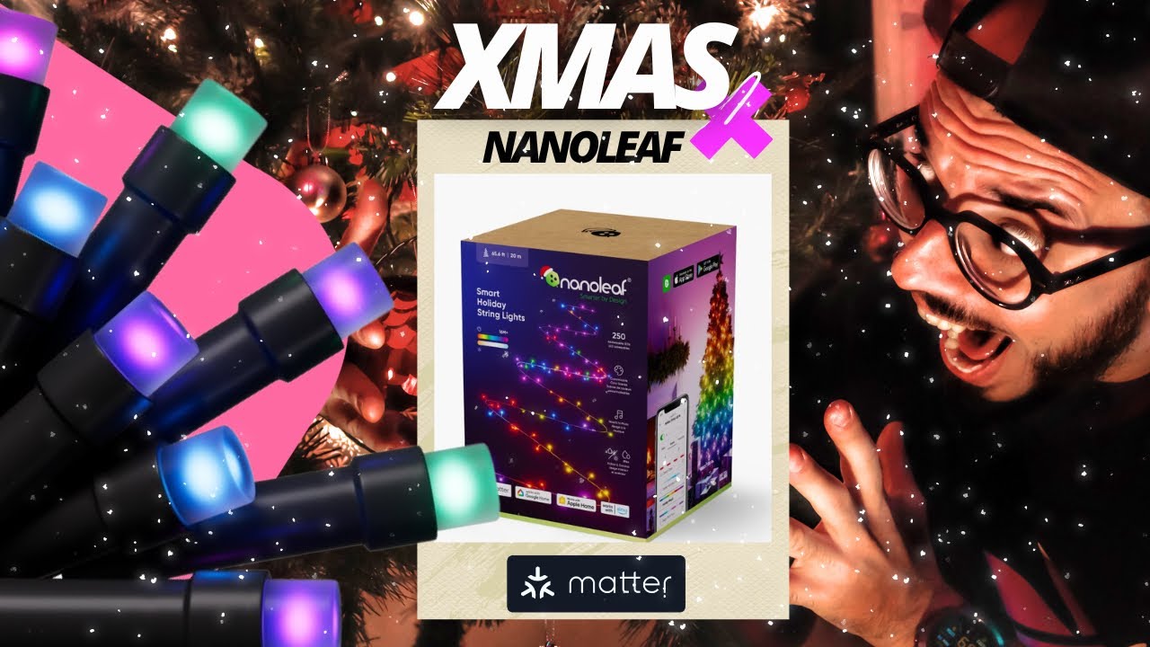Nanoleaf Matter Smart Holiday String Lights - First Look - YouTube