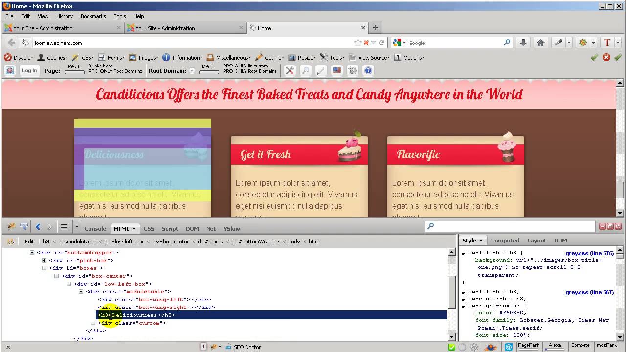 PSD to Joomla Training - Video 35