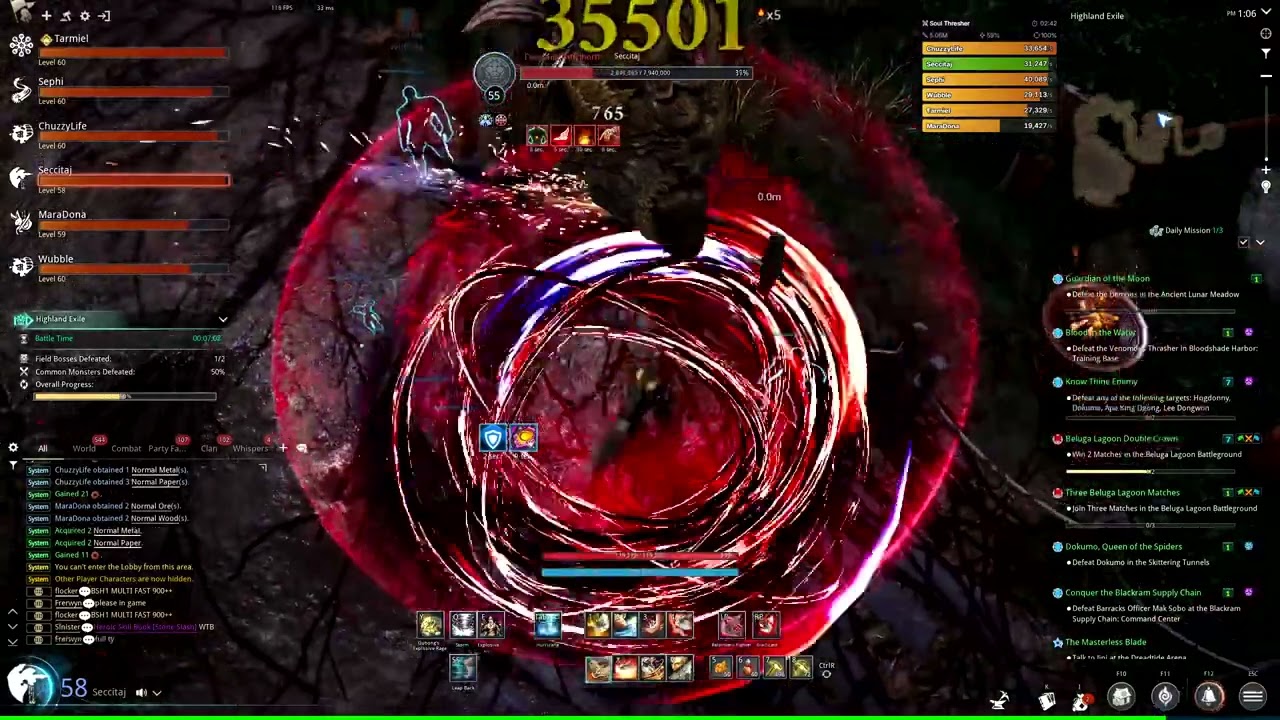 [BNS NEO] Highland Exile Full Run - Destroyer POV