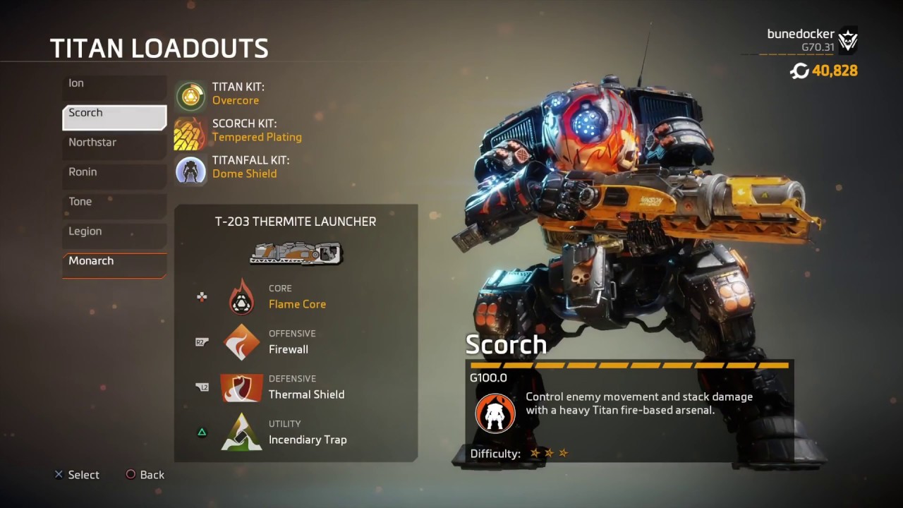 Titanfall 2 All Titans Gen 100