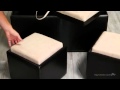 Garrett Double Storage Ottoman with Tray & Side Ottomans - Product Review Video Garrett Double Storage Ottoman with Tray & Side Ottomans - Product Review Video