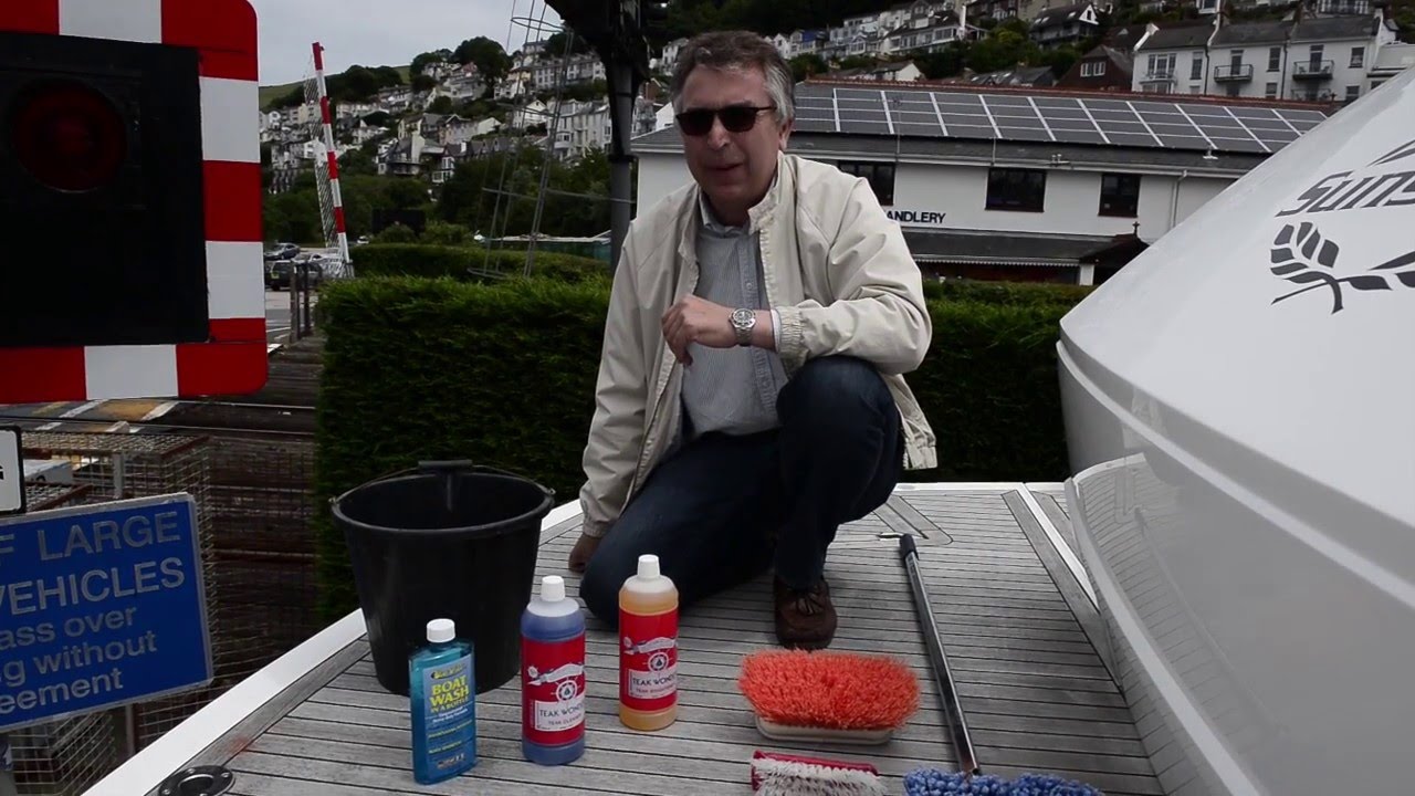 How to Clean your teak deck YouTube