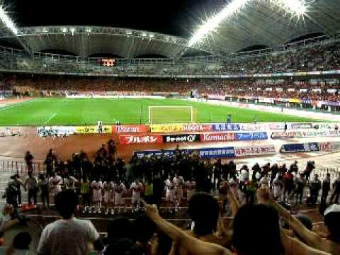 2011 J1#34 アルビレックス新潟vs名古屋グランパス　試合終了後の挨拶