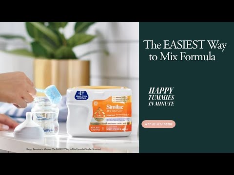 How to Prepare baby formula Mix Happy Tummies in Minutes Similac Sensitive Newborn Care