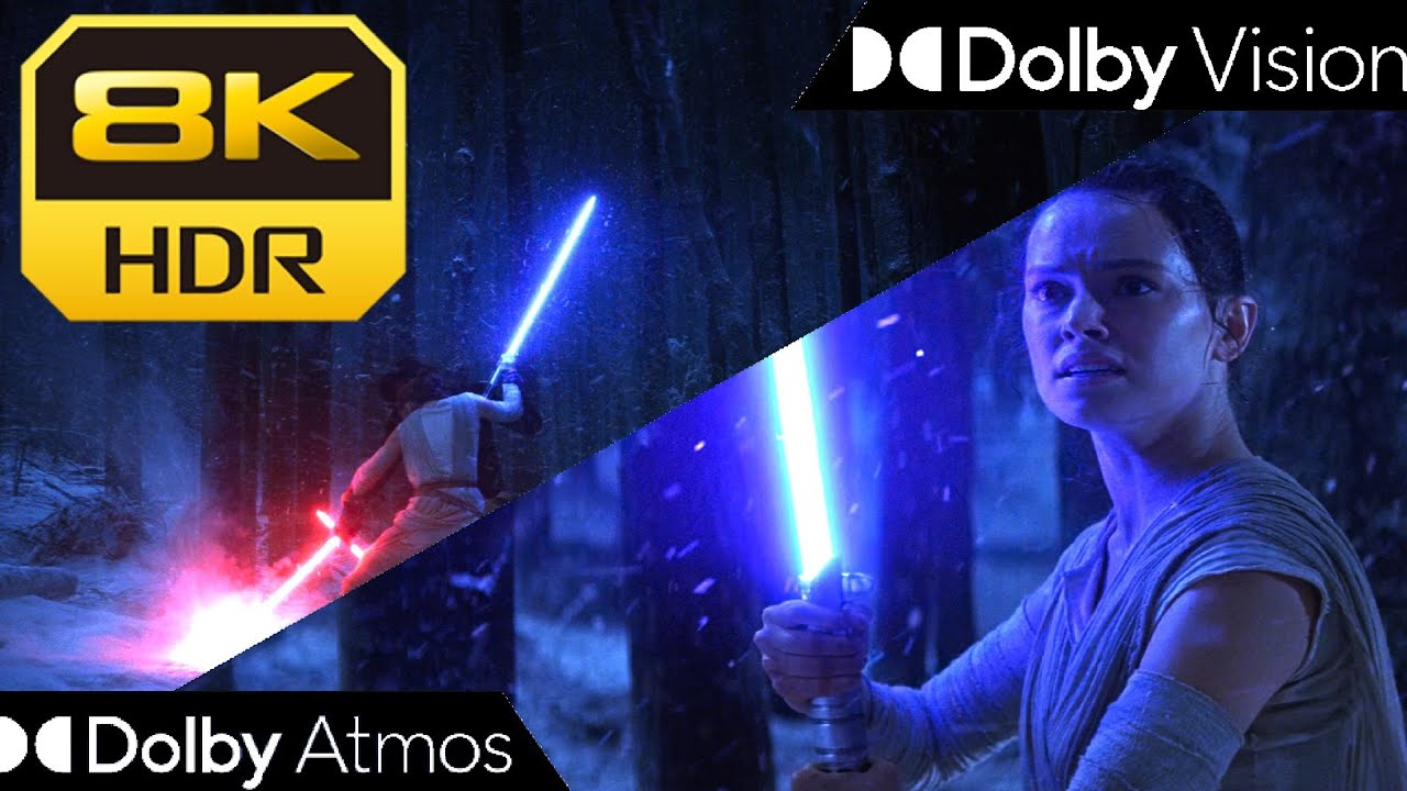 [8K HDR10+] Kylo Ren Vs. Rey - The Force Awakens (2015) | Vision • Atmos