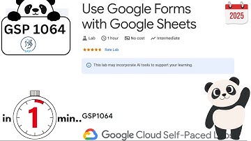 Use Google Forms with Google Sheets | #GSP1064 | #qwiklabs | #arcade2025 | Easy Solution