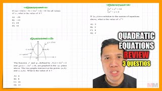 This Quadratic Equation SAT Math Review Will be worth it
