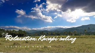 Relaxation. the sound of kacapi suling and the sound of the bird
