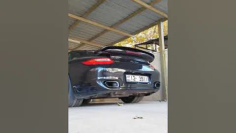 Porsche 997.2 turbo cold start stock exhaust