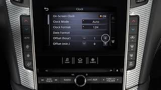 2021 INFINITI Q60 - Setting the Clock
