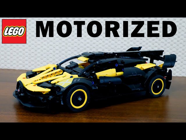 Motorized Bugatti Bolide LEGO Technic 42151: BuWizz & Buggy-motor