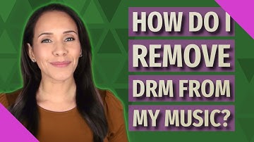 How do I remove DRM from my music?