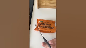 Trying Frozen Kimbap😋 #kimbap #traderjoes