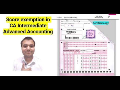 The best strategy to score exemption in CA Intermediate Advanced ...