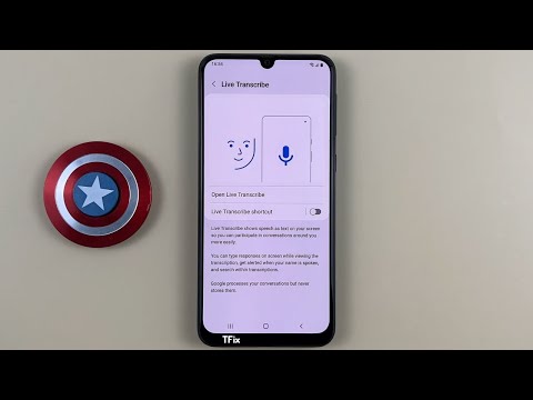 How to enable/disable Live Transcribe on Samsung M31 Android 12