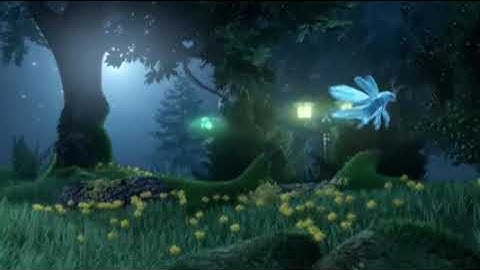forest of fireflies animation 🌴