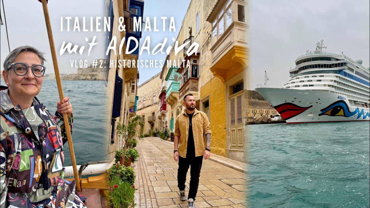 AIDAdiva Vlog #2: Historisches Malta zu Wasser und an Land