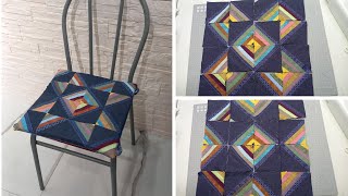 how to sew a chair cushion from fabric edges. A simple method and quick results