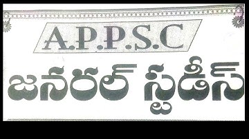 Appsc group 2 general studies practice bits