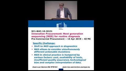 Next-generation sequencing for routine diagnosis - Topic SC1-BHC-10-2019