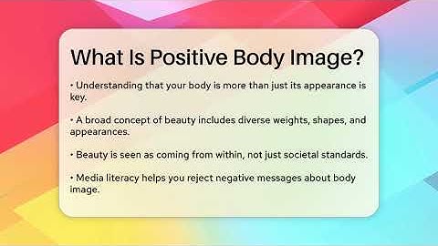 What Is Positive Body Image? - The Personal Growth Path