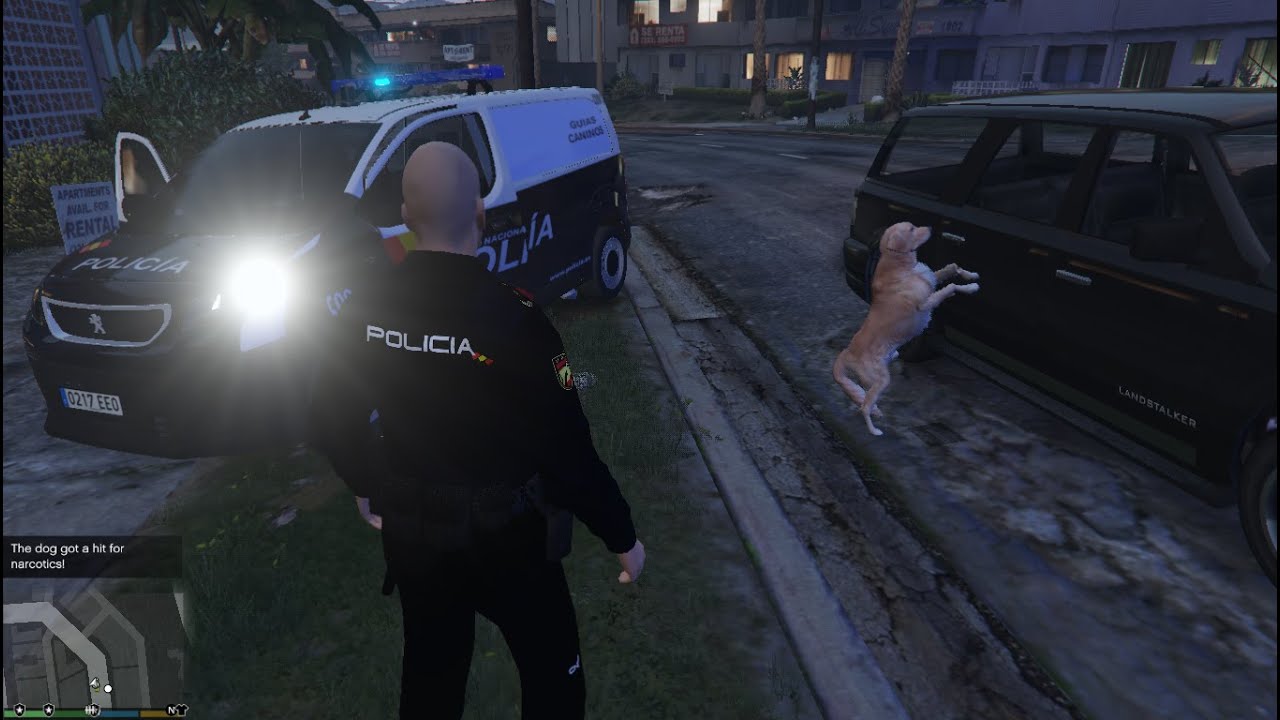 GTA V España - Day#28 Guias caninos CNP - Haciendo controles policia nacional