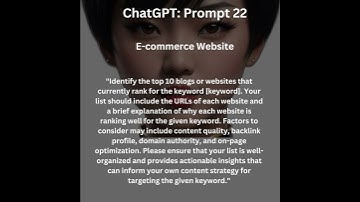 Prompt for Ecommerce Website