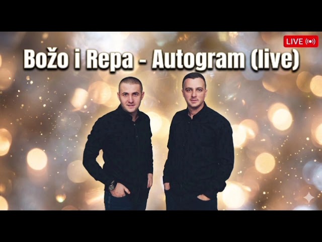 Božo i Repa - Svaka suza što mi lice rosi - Autogram (live) 2026