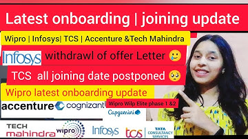 Wipro| Infosys withdrawal of offer letter! joining Revoked| TCS July to Sept23 All joining postponed